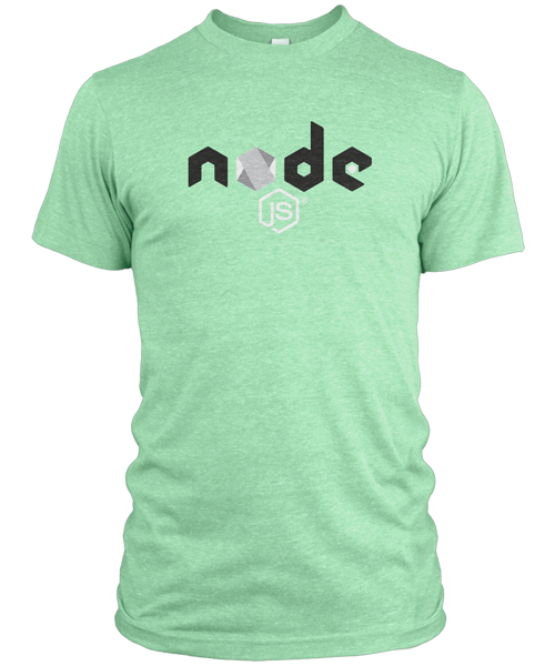 Node.js Tee in Lime (Straight Fit)